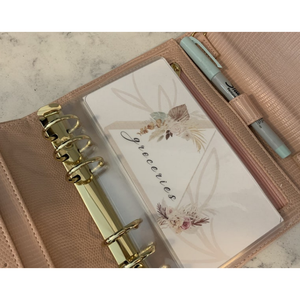 Tiền mặt tổ chức bền PU da ngân sách chất kết dính Ví A5 A6 A7 sang trọng với túi zip - Product Image 5