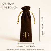 Pochette en velours pour parfum avec cordon doré, sac cadeau, emballage de boutique en gros, petite pochette cosmétique, emballage pour cadeaux de mariage