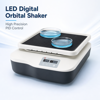 Agitateur de laboratoire numérique à LED, plateforme de mélange orbitale 40-200 tr/min, capacité 2 kg, minuterie électronique, mélangeur électrique de paillasse