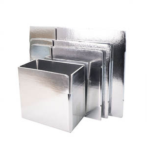 Cajas de embalaje de cartón plegables personalizables Caja de envío aislada de espuma de papel de aluminio para carne de pescado y alimentos congelados - Product Image 3