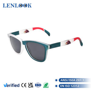 高品質でカスタマイズ可能な国旗柄が快適で耐久性のあるファッションカスタム偏光デザイナーサングラス - Product Image 1