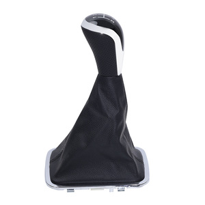Geely Car Gear <b>Knob</b> 5-Speed Leather <b>Shift</b> <b>Knob</b> Cover Ergonomic Design For Manual Transmission - Product Image 2