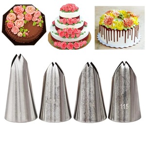 Stainless Steel Piping Tips 112 113 114 115 Leaf Cake Decorating Baking Tools Reusable - Product Image 5