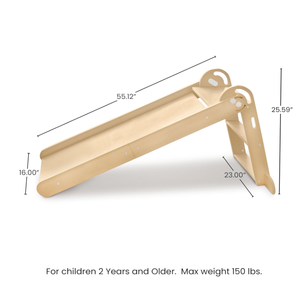 Tobogán y Escalera de Madera Plegable 2 en 1 para Niños, Rampa de Escalada de Madera de Doble Cara para Actividades en Interiores - Product Image 2