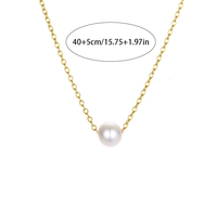 Design de mode Imitation Perle Charmes Femmes Pendentif Bijoux Simple Collier De Perles