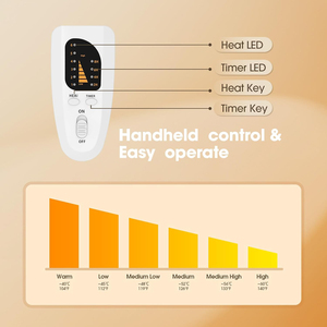 ผ้าฟลีซคลุมเท้าไฟฟ้าล้างทำความสะอาดได้รองเท้าแตะอุ่นเท้า - Product Image 4