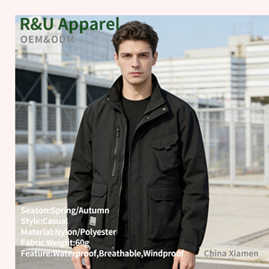 Nouvelle veste de travail décontractée pour homme, en polyester, durable, multi-poches, pour le printemps et l'automne, idéale pour les activités de plein air - Product Image 1