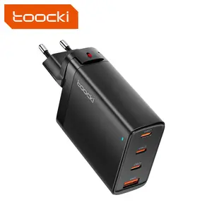 Toocki 100W อะแดปเตอร์ที่ชาร์จผนังชนิด C USB ที่ชาร์จโทรศัพท์ KC และได้รับการรับรองอย่างรวดเร็ว