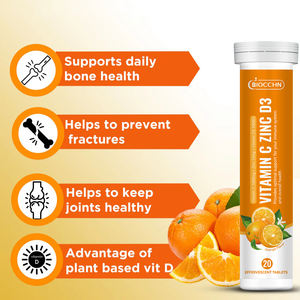 OEM 無糖 ビタミン<span class=keywords><strong>C</strong></span> + D3 + 亜鉛 発泡錠 大人用 - 免疫サポート 美白サプリメント - Product Image 4