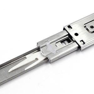 Guide per Cassetti in Acciaio Inox 10-22 Pollici, Chiusura Silenziosa Ammortizzata, Guide Scorrevoli a Tre Sezioni, Accessori per Mobili - Product Image 6