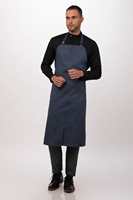 Tablier noir populaire de chef de cuisson en poly coton de cuisson populaire
