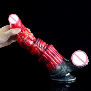 FAAK 26.5 cm Big Liquid Silicone <b>Dildo</b> with Suction Cup Animal Penis Female Sex Toys China Wholesaler - Product Image 3