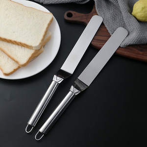 Spatola Lunga in Acciaio Inox di Alta Qualità e Coltello Semplice per Torte per Uso Domestico e Pasticceria - Product Image 2