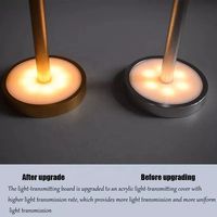 Lampe de table design minimaliste, flexible, sans fil, rechargeable, batterie, aluminium, variateur tactile, lumière d'ambiance portable, café, hôtel