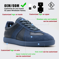 Fabricants de baskets personnalisées LANCI, baskets pour hommes conçues à la main, chaussures en daim synthétique, chaussures en cuir véritable pour hommes
