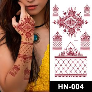 HN 500 Motifs de <span class=keywords><strong>tatouage</strong></span> en papier transfert pour boutique, motif <span class=keywords><strong>dentelle</strong></span> bordeaux sexy et érotique, autocollant de <span class=keywords><strong>tatouage</strong></span> pour <span class=keywords><strong>bras</strong></span> et doigts - Product Image 3