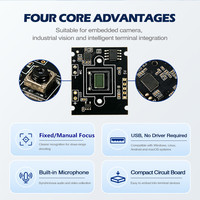 Cámara web USB FHD 1280*720 para pruebas de escuela de conducción, placa PCB, 30FPS, USB2.0, circuito de cámara web para PC, PCBA, módulo de cámara USB 720P con enfoque fijo