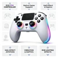 Manette de jeu ergonomique RGB pour PC, sans fil, double vibration, bouton Turbo, détection de mouvement, six axes