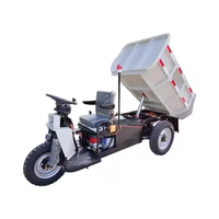 Mini-dumper électrique 1 tonne, tricycle minier, camion à benne basculante, couple élevé, économie d'énergie, pour tunnel minier souterrain