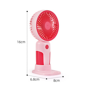 Ventilateur électrique portable USB rechargeable en plastique, 5 vitesses, faible bruit (36 dB), idéal pour la maison, l'hôtel et la voiture - Product Image 1