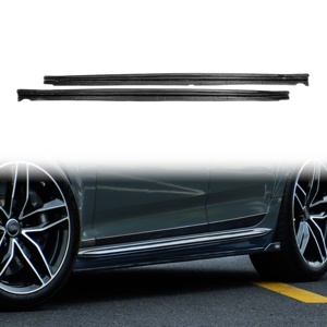 Kit en fibre de carbone sèche : Lame avant, feux de brouillard, jupes latérales, diffuseur arrière, spoiler de toit 1ère génération pour Audi A4 <span class=keywords><strong>Allroad</strong></span> 2017-2019 - Product Image 4
