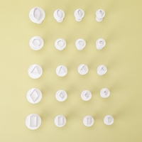 Lot de 3 moules de découpe en silicone écologique pour boucles d'oreilles, outils pour argile polymère, poterie, sculpture, formes cœur et étoile, pour gâteaux DIY