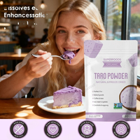 Poudre de racine de taro naturelle pure de qualité alimentaire en gros pour boisson Bubble Tea, avec soutien immunitaire et durée de conservation de 2 ans