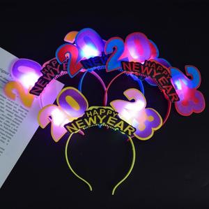 <strong>Year</strong> Led <strong>Headband</strong> Optical Fiber LED Flashing <strong>Headband</strong> <strong>2023</strong> Happy <strong>New</strong> with Crown Party Costume Plastic Party Accessories RGB 40g - Product Image 6