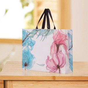 ถุงช้อปปิ้งพับได้ทำจากโพลีเอสเตอร์ผ้าใยสังเคราะห์แบบพกพาไล่สี - Product Image 2