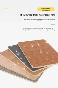 Paneles de Pared de Madera de Bambú Modernos al Mejor <span class=keywords><strong>Precio</strong></span> al por Mayor, Revestimiento de Madera Impermeable con Diseño de Grano de Madera para Baño y Sala de Estar, Alta <span class=keywords><strong>Calidad</strong></span> - Product Image 2