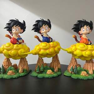 Figura de Son Goku Super Saiyan Joven de Dragon Ball, Figura Coleccionable en Tres Colores, con Base de Nube - Product Image 1