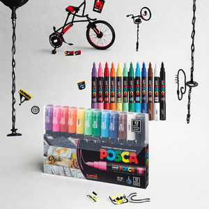 Marqueur permanent de peinture artistique de haute qualité, <span class=keywords><strong>pointe</strong></span> moyenne, imperméable, 6 mm, coloré, pour marqueur de pneu, papier - Product Image 3