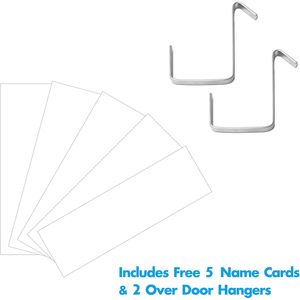 Organizador de archivos de pared con 5 bolsillos de nailon, tarjetas de borrado en seco y ganchos para almacenamiento en la oficina - Product Image 4