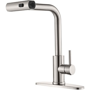 Moderno in acciaio inox a foro singolo <span class=keywords><strong>rubinetto</strong></span> da cucina spazzolato oro lavello miscelatore <span class=keywords><strong>rubinetto</strong></span> doccia pioggia valvola in ceramica <span class=keywords><strong>per</strong></span> uso domestico Hotel - Product Image 2