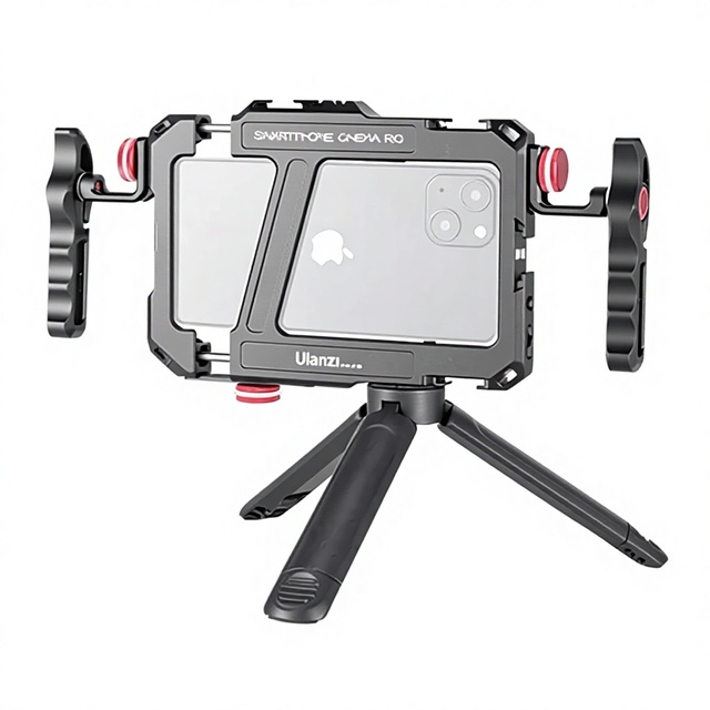Sell mini Ulanzi Lino Smartphone Cage Mobile Filmmaking Case for iPhone Samsung Handle Grip Phone Vlog Video Rig Stabilizer