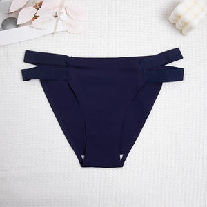 Culottes en soie glacée pour femmes, découpées au laser, taille basse, écologiques, sans coutures, respirantes, grandes tailles, vente en gros - Product Image 4