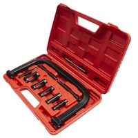 9 PCS 45 #   Kit de compresseur de ressort de soupape en acier, outil de démontage de joint d'étanchéité et de soupape pour la réparation de camions lourds