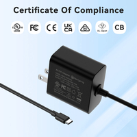UL FCC CE GS UKCA SAA PSE Sertifikalı 5.1V 5A 9V 3A 12V 2.25A 15V 1.8A 27W USB-C PD Şarj Cihazı Raspberry Pi 5 için