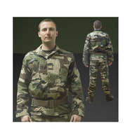 Uniformes tactiques camouflage F3 respirants unisexes en polyester et coton, combinaisons F1 F2 F3 Kaki