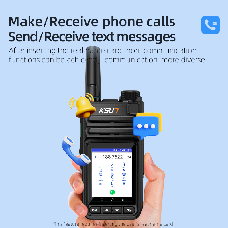 KSUN ZL63 Poc Radio Wifi Blue Tooth Talki Walkie 4G Android