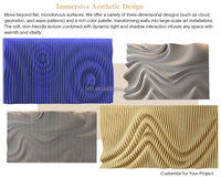 Diseño de Ilusión Óptica 3D, Colores Disponibles, Instalación Sencilla, Fieltro PET Acústico y Estético para Cualquier Decoración de Interiores