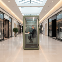 Cabine de travail acoustique portable insonorisée pour bureau privé