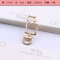 10 pièces/sac Animal porte-clés homard fermoir crochets porte-clés coeur chien boucle bricolage faisant Keytag bijoux fournitures trouver