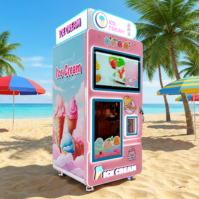 Smart Automatic Ice Cream Vending Machine with Low Operation Cost for Commercial