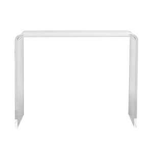 Factory Custom 38.2x15x29.3 Inch <strong>Clear</strong> Acrylic Console <strong>Table</strong> Transparent Acrylic End <strong>Side</strong> <strong>Table</strong> Foyer Living Room Coffee <strong>Tables</strong> - Product Image 2