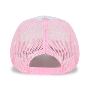 Gorra de Béisbol de Malla para Niños, Blanca y Rosa, Transpirable, Protección Solar, Unisex, Primavera Verano, Casual, Bordado Personalizado, Algodón, para Exteriores - Product Image 5