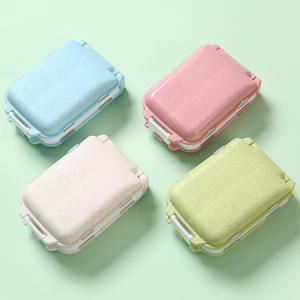 กล่องเก็บยาวิตามินฟางข้าวสาลีเป็นมิตรต่อสิ่งแวดล้อมใหม่ - Product Image 3