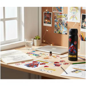 Pegatinas Decorativas de Spiderman, Vibrantes y Duraderas, para Botellas de Agua y Computadoras Portátiles, Modelo Peiyong A2-12, Hechas en China - Product Image 2