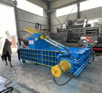 Compacteur hydraulique horizontal en métal pour la ferraille, idéal pour les petites cours de recyclage