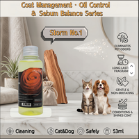 Shampoo pour animaux de compagnie OEM/ODM Storm No.1 pour chiens et chats sales, toilettage quotidien de base, logo et taille personnalisés disponibles